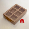 XS Chocolate Box INSERTS ONLY (Kraft) (Pack of 10)