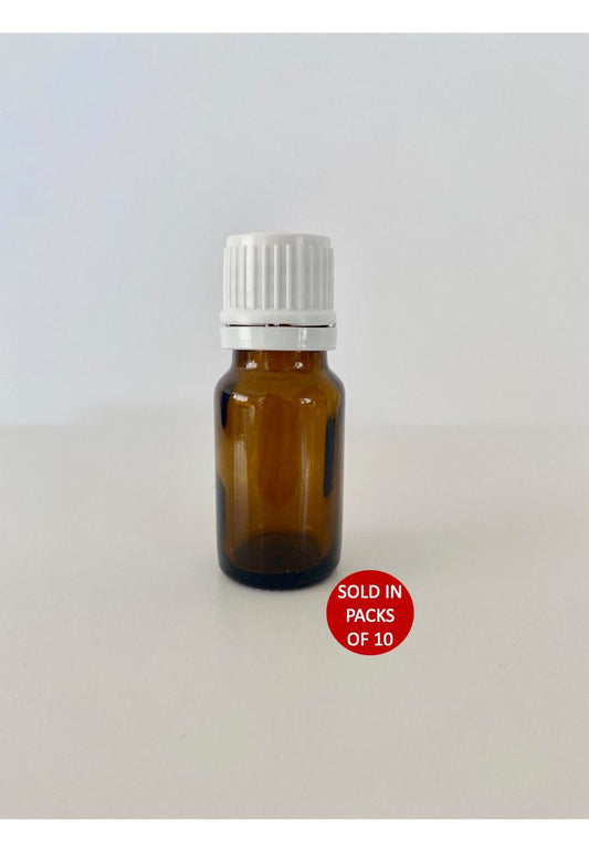 10ml Amber Bottle with Dropper Cap (Pack of 10)