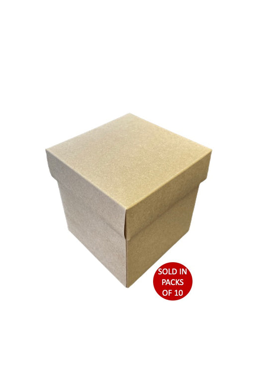 Lid and Base Cupcake Box with Insert (Kraft) (Pack of 10)