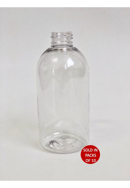 250ml PET Boston Bottle 24/410 (Pack of 10)