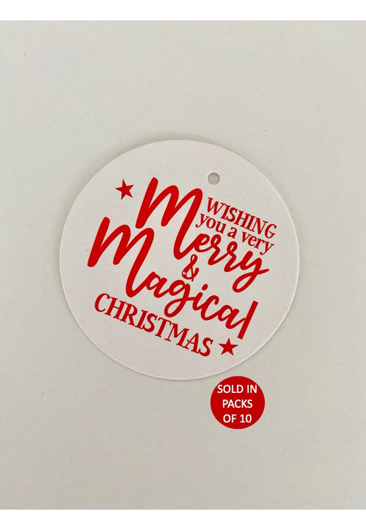 Magical Christmas (Red on White)