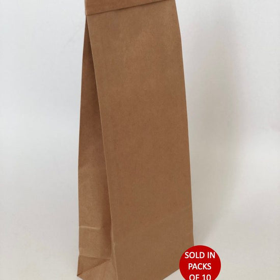 Tin tie bags large kraft