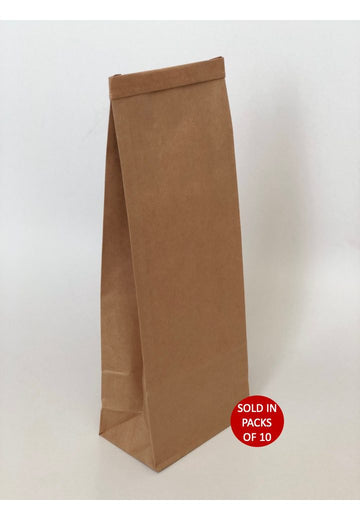 Tin tie bags large kraft