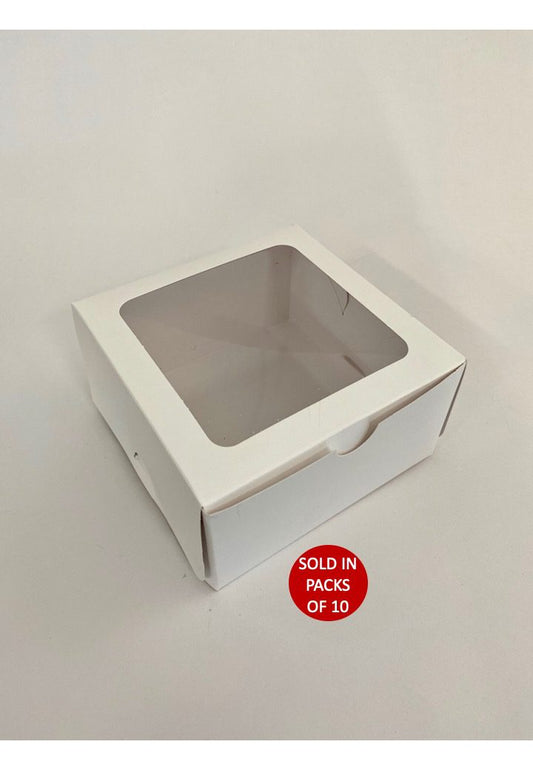 4 Cupcake Box (White)