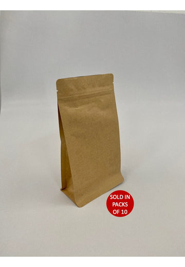 Kraft flat bottom pouch 500g