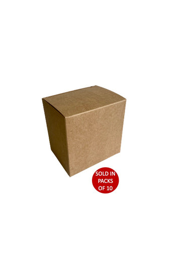 6 Cookie Box (Kraft) 85x65x85mm (Pack of 10)