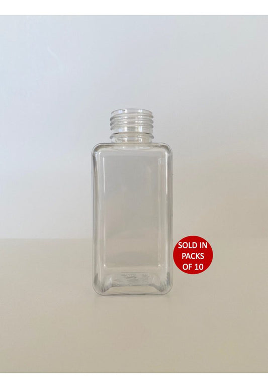 100ml Square PVC Bottle 24/410 (Pack of 10)
