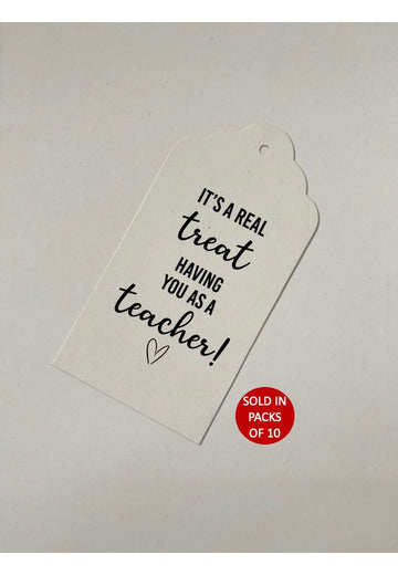 A Real Treat Tag (White)