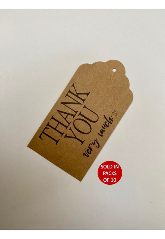 Thank You Very Much Tag (Kraft)