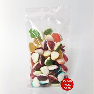 40 mic Flat Poly Prop bags with Euroslot (110x220mm) (Pack of 30)