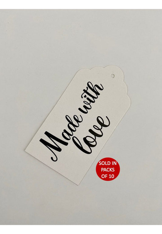 Made With Love Tag (White)